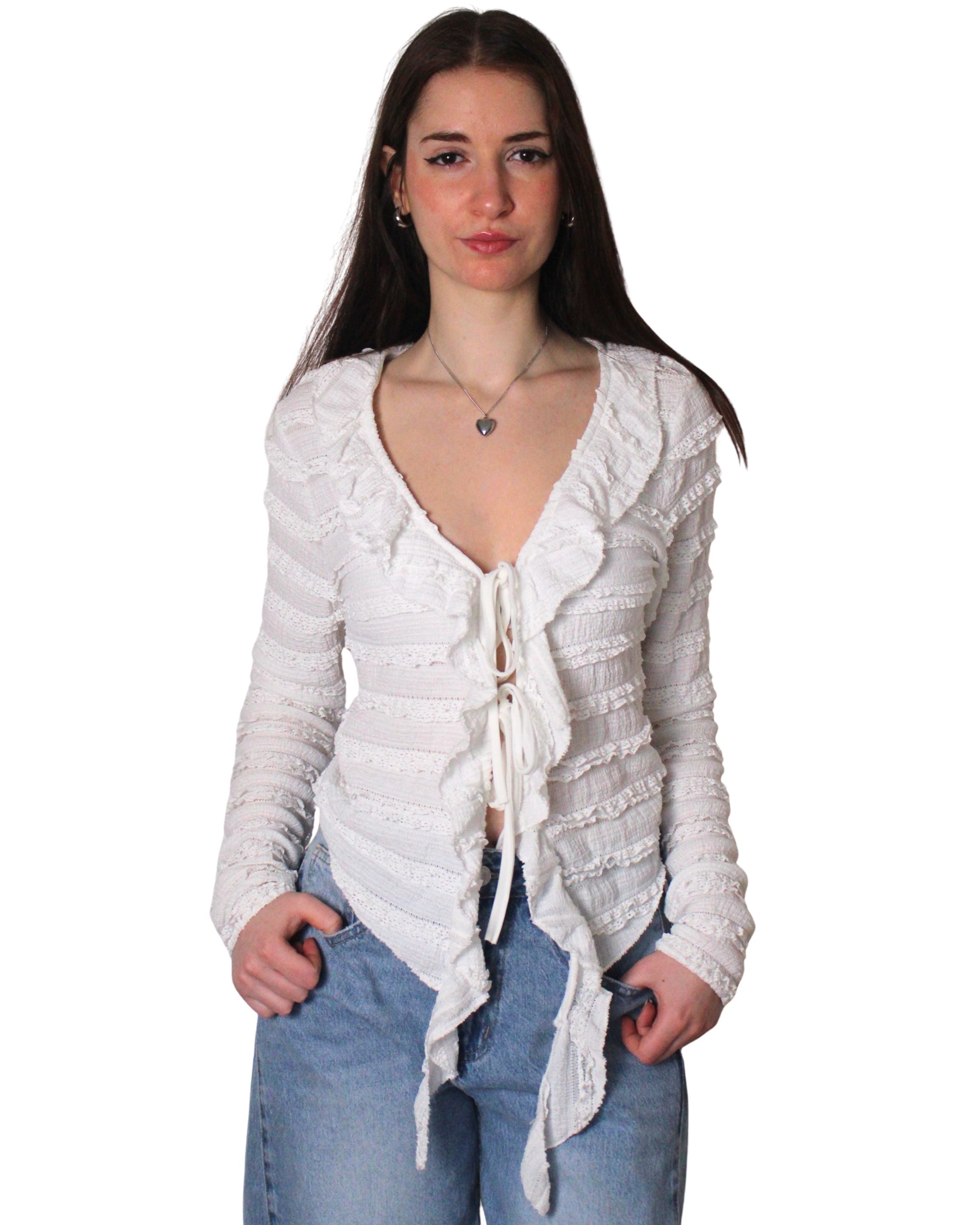 Sangallo lace top