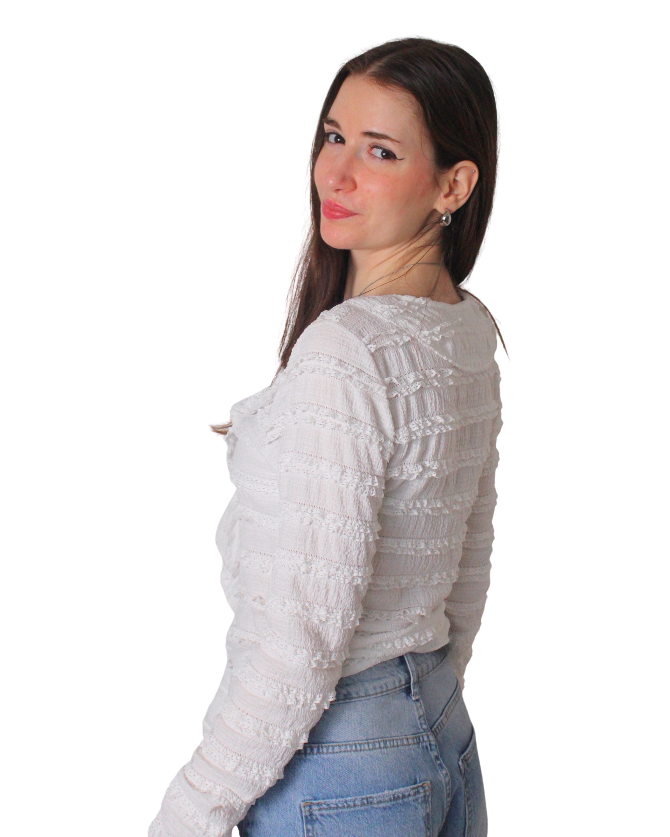 Sangallo lace top