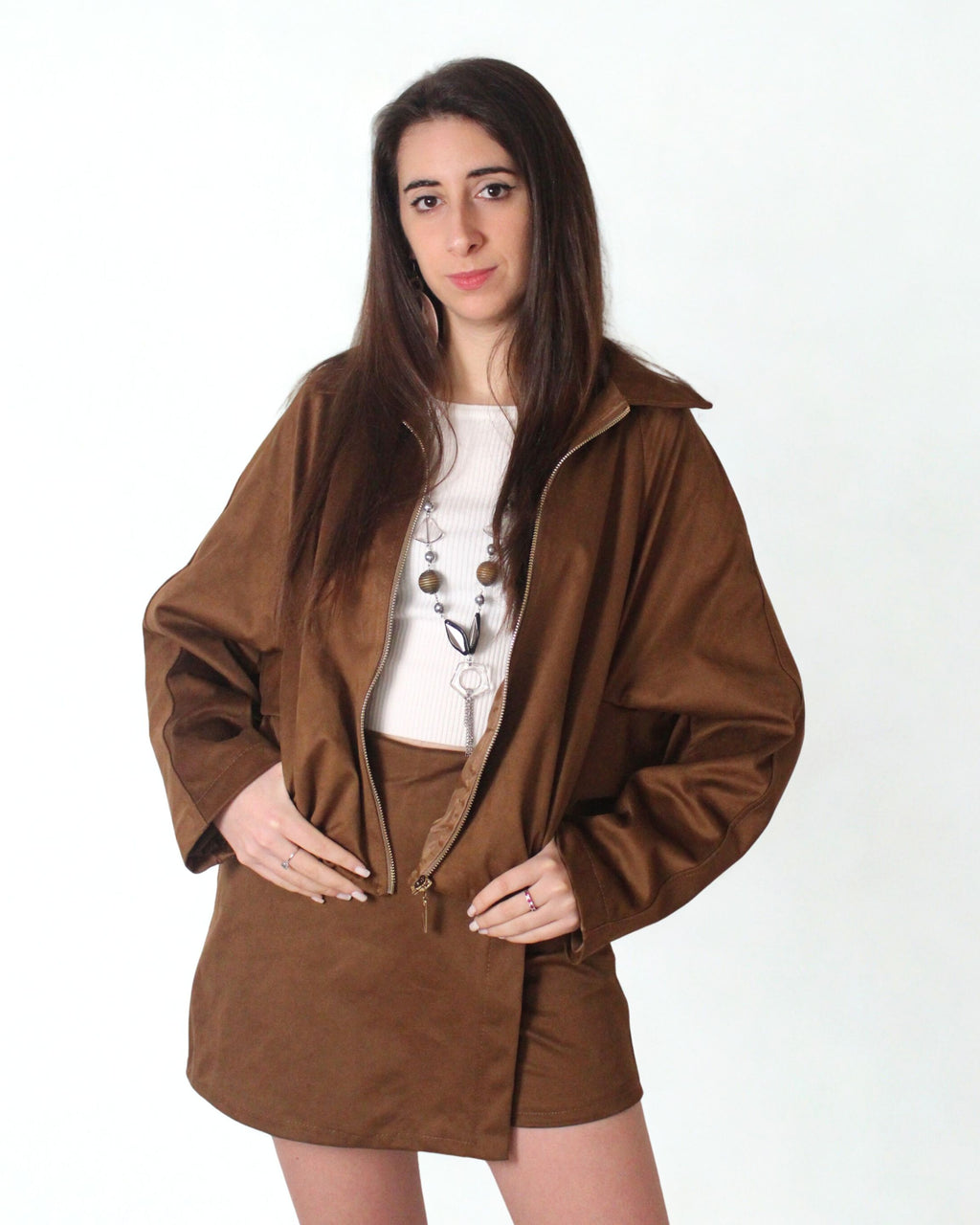 Skort Suede