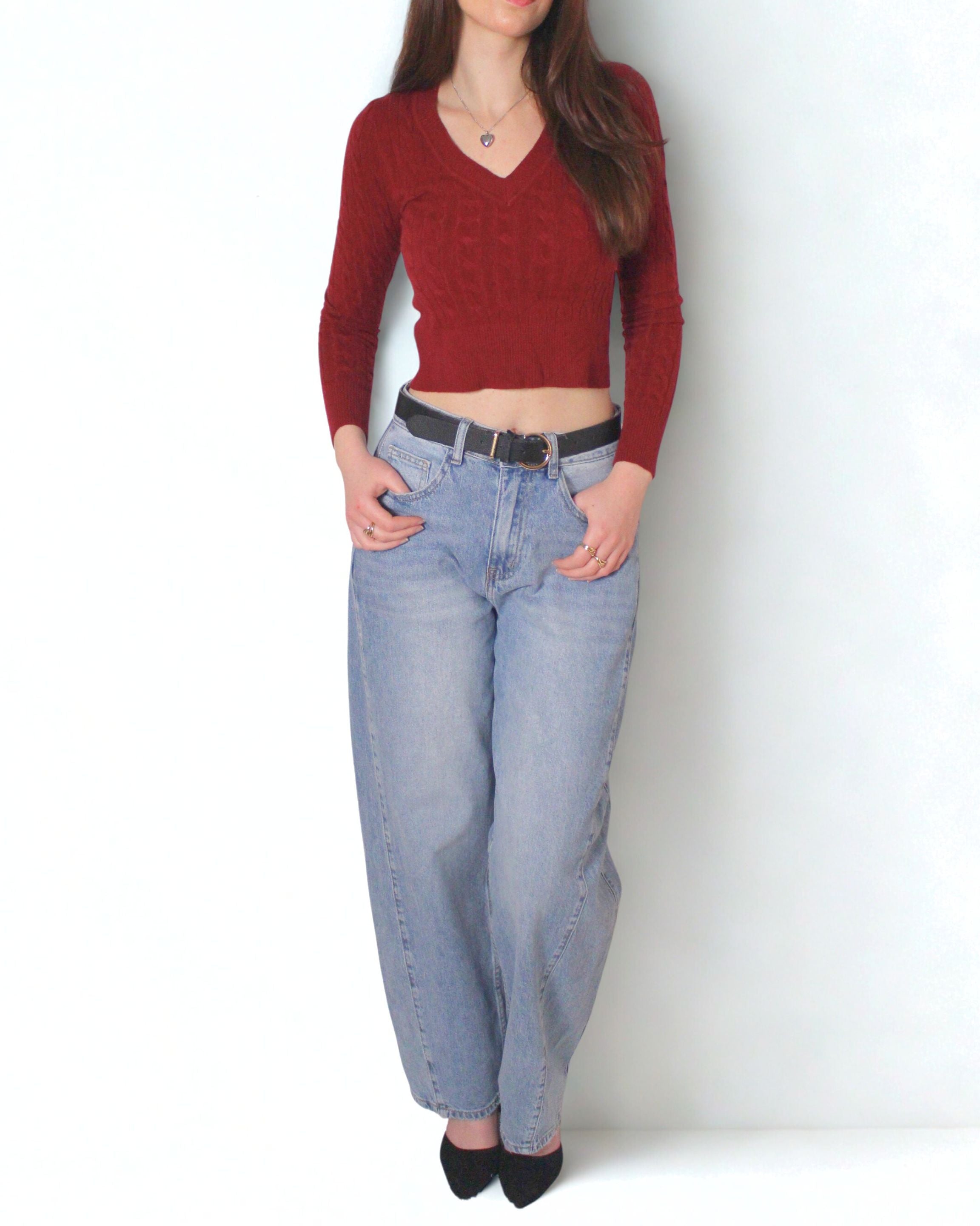 Maglioncino a trecce